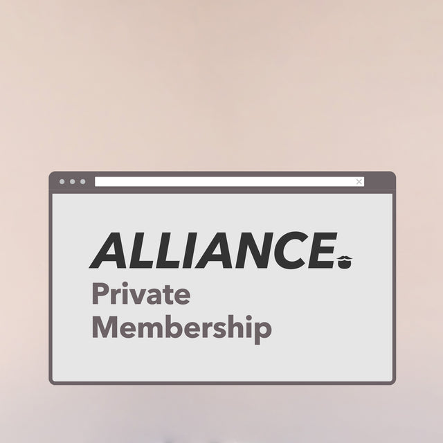 The Alliance Private Membership graphic against a neutral background.
