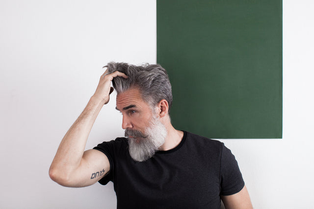 Grey Haired Man with Epic Beard Who Looks Like Zeus.