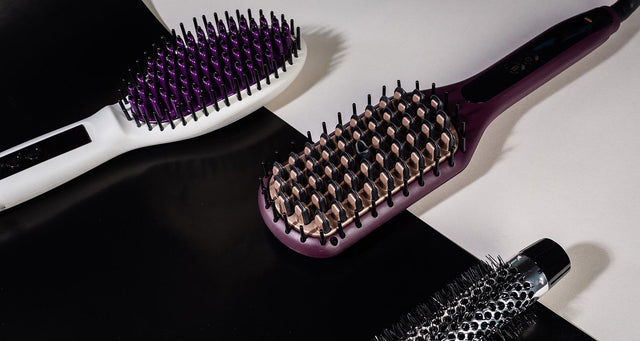 The InStyler Straight Up Heated Brush and the Remington 2-in-1 Heated Brush