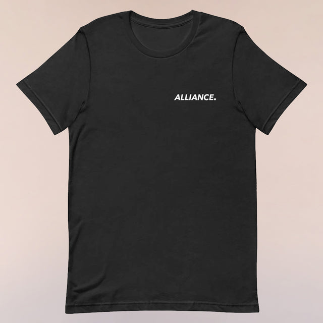 Alliance Logo Tee against a neutral background.