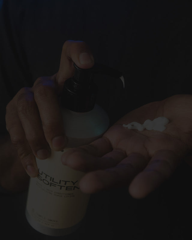 Someone pumping Utility Softener into their hand